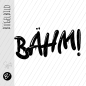 Preview: Bügelbild - " BÄHM! - Schwarz "
